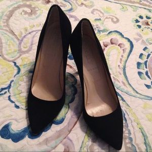 J. Crew Elsie black suede pumps